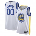 Maillot NBA Golden State Warriors Jonathan Kuminga 00 Nike 2022-23 Association Edition Blanc Swingman - Homme